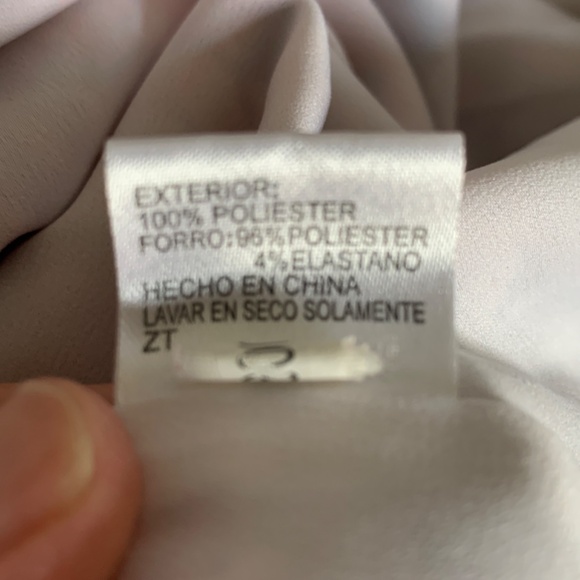 Antonio Melani Dress 10 Orange Blue Floral Sleeveless V-Neck Lined Belt Loops - Picture 11 of 12